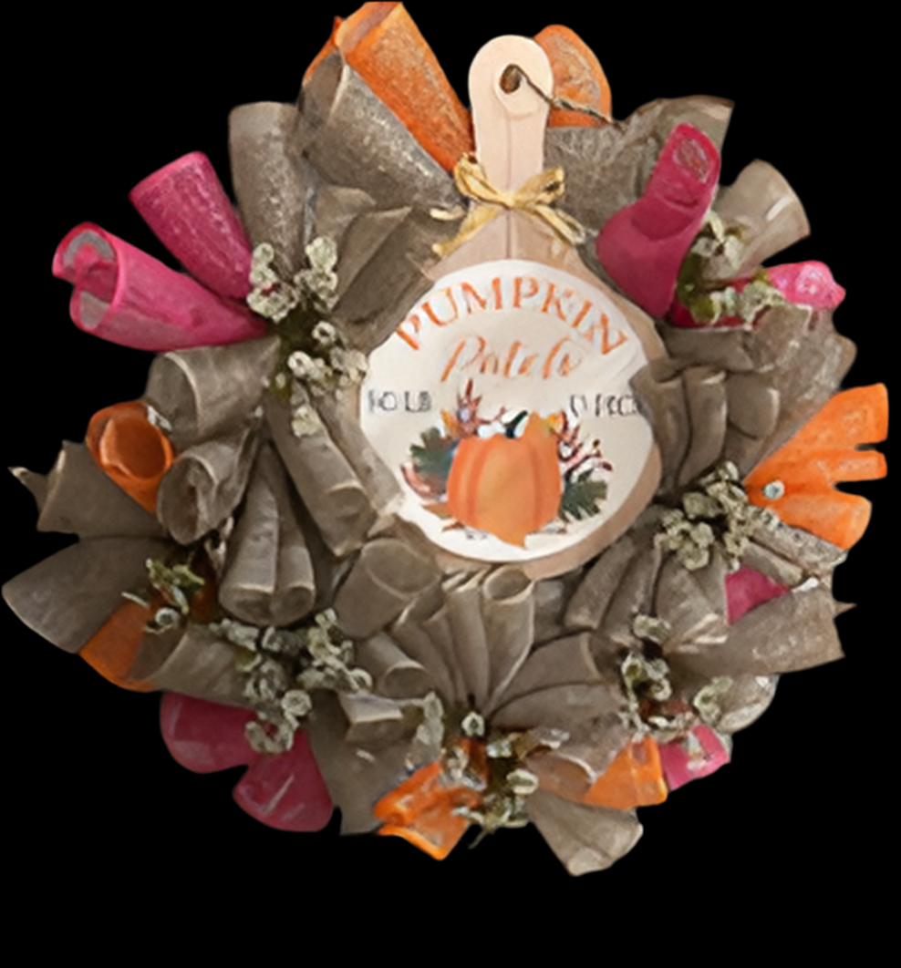 Fall Pumpkin Patch Wreath