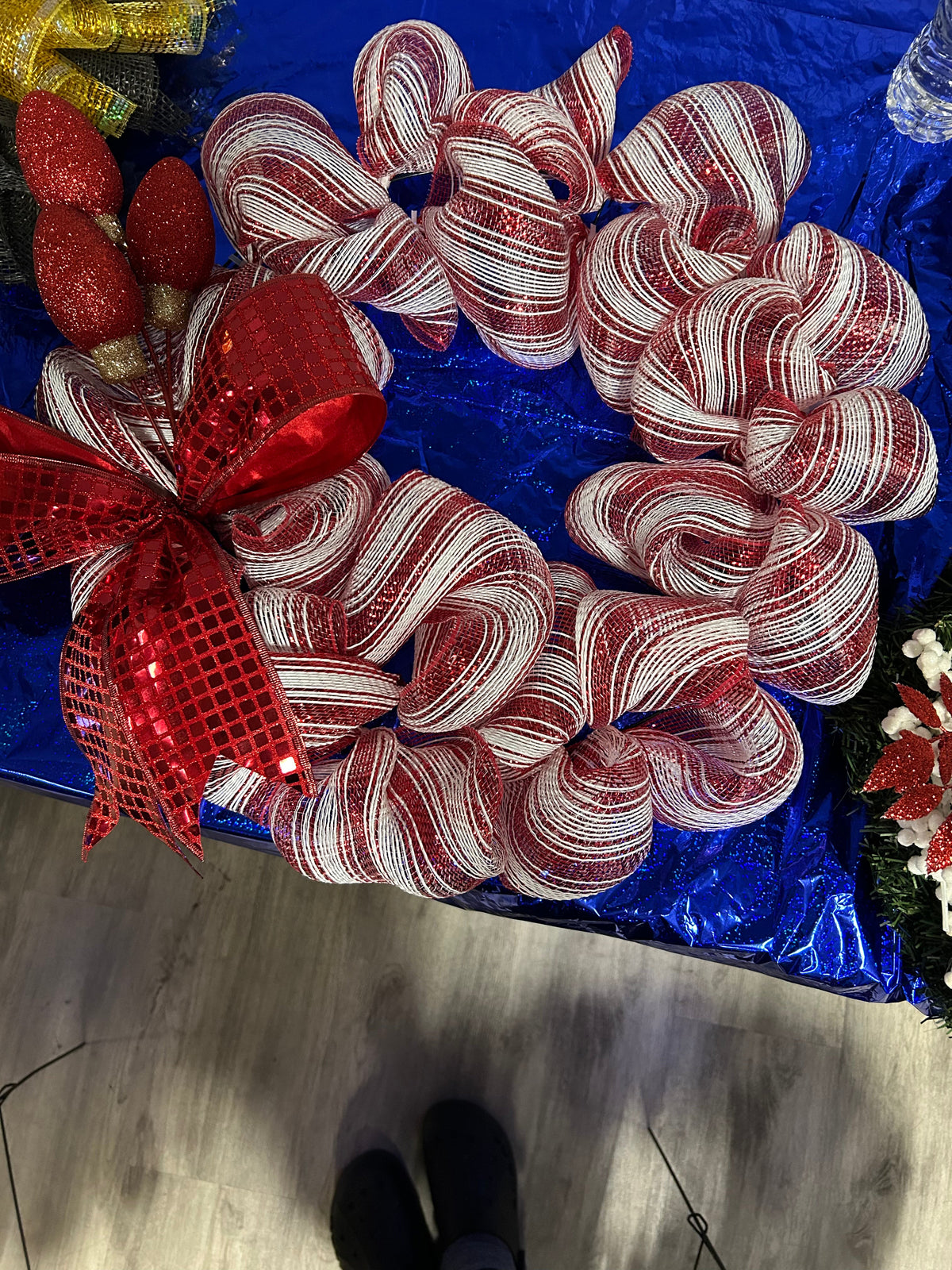 Candy Cane Wreath