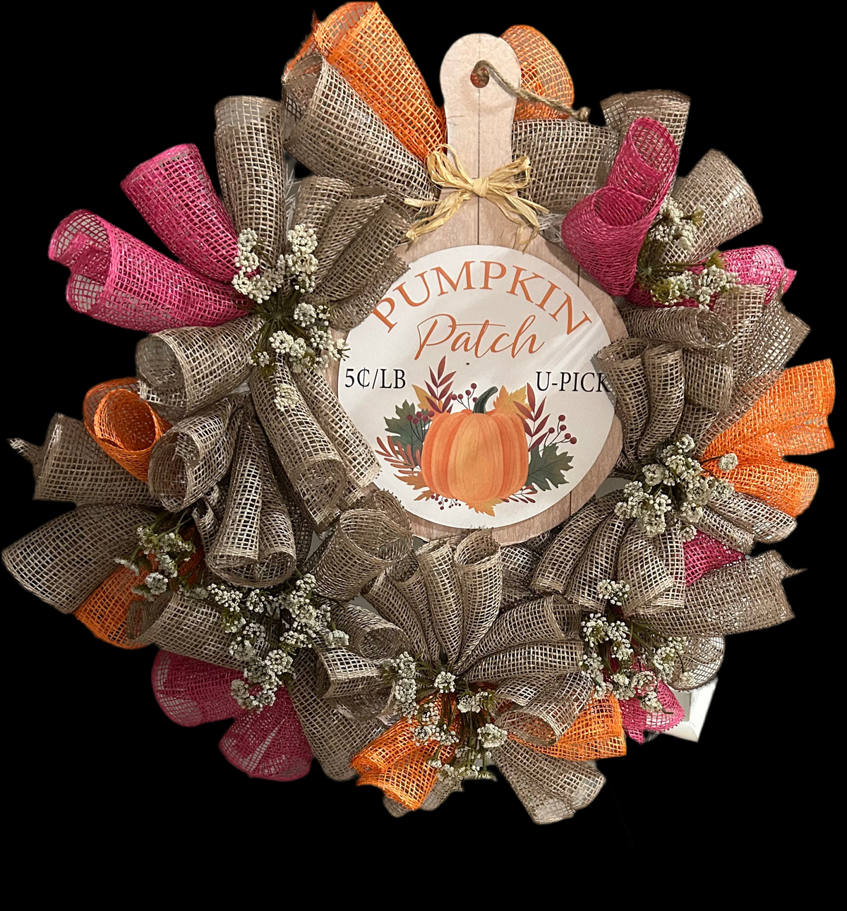 Fall Pumpkin Patch Wreath