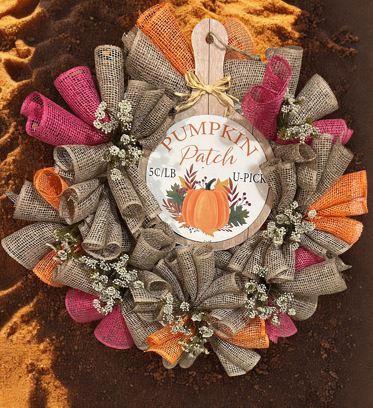 Fall Pumpkin Patch Wreath