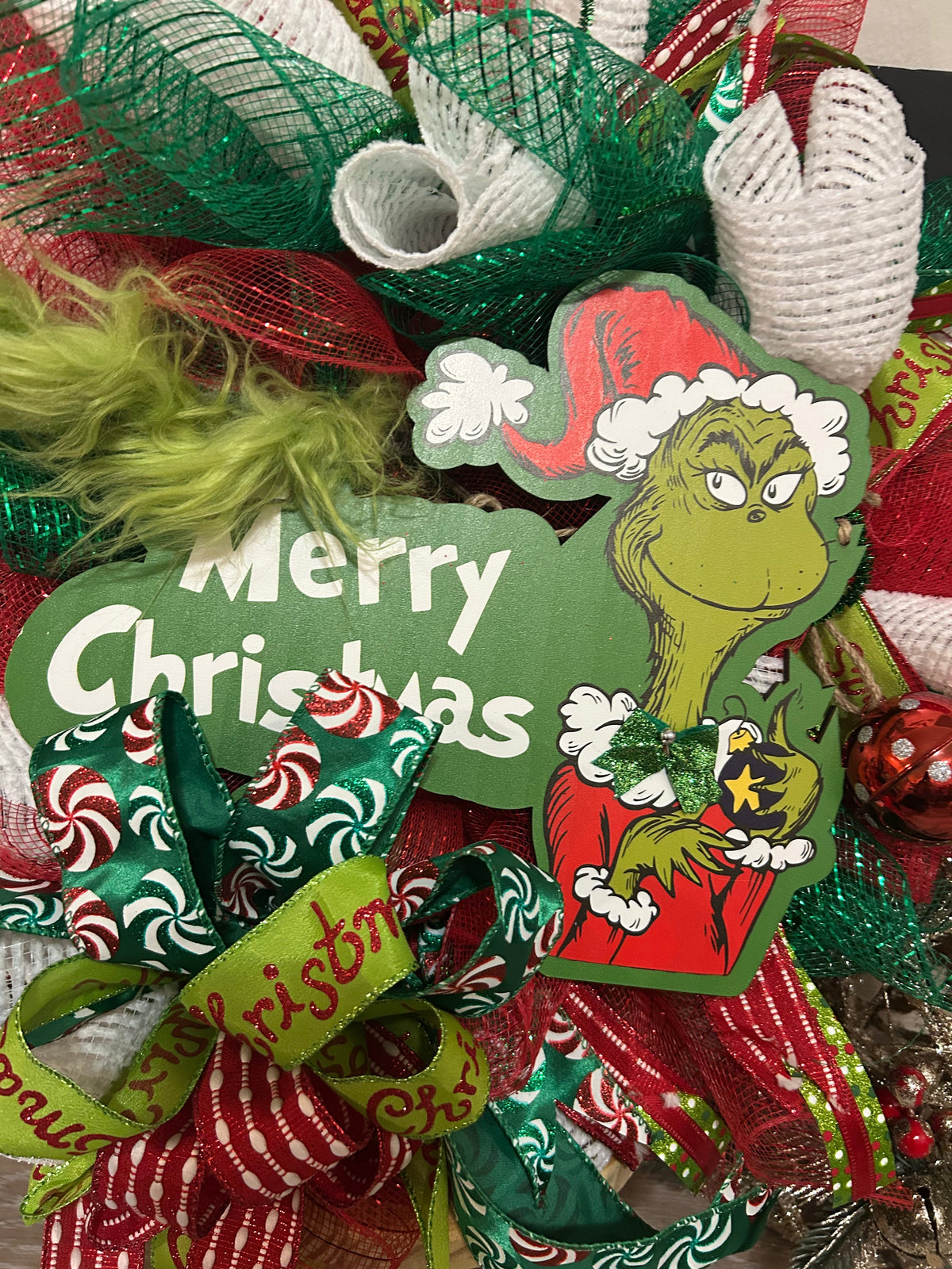 Grinch Wreath-Medium