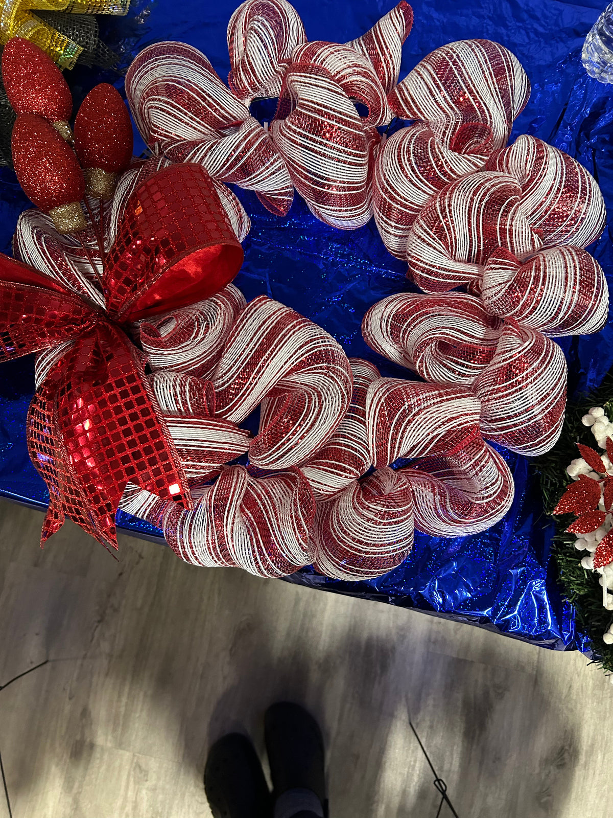 Candy Cane Wreath