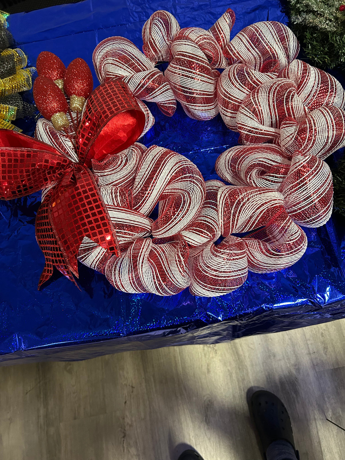 Candy Cane Wreath