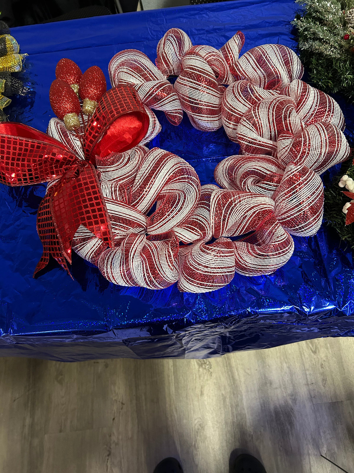 Candy Cane Wreath