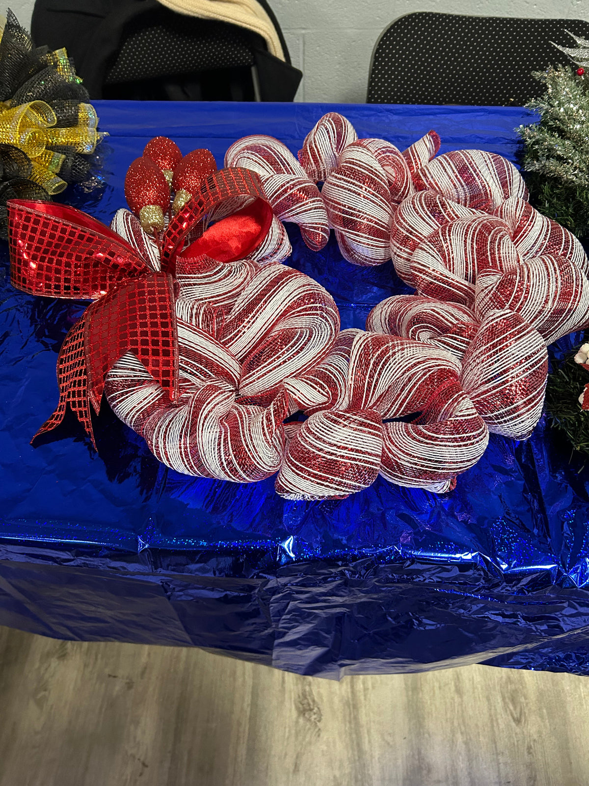 Candy Cane Wreath